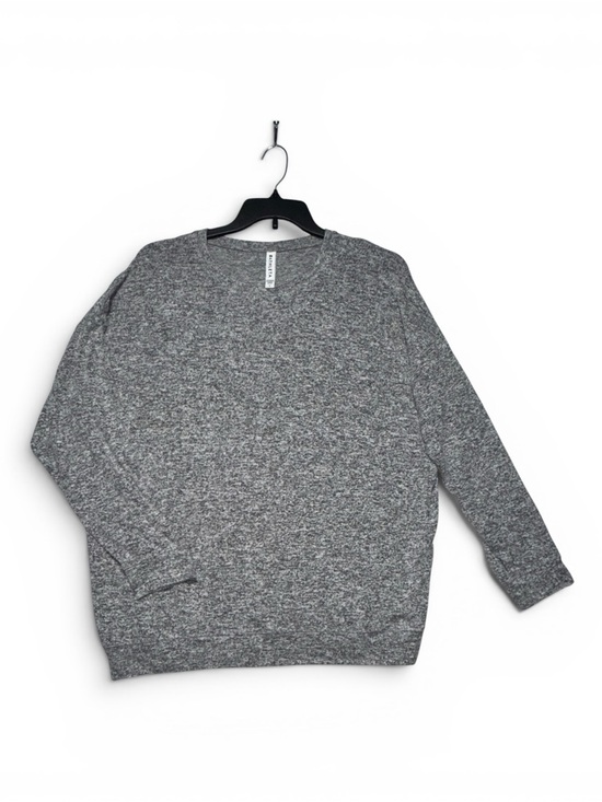Athleta Tops - Athleta Gray Marled Crew Long Sleeve Sweatshirt Pullover Women Sz L